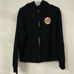 Santa Cruz Black Jacket with White Logo